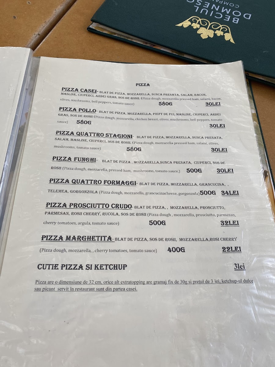 Menu Pensiune-Restaurant “La Pădurea Statului”-3